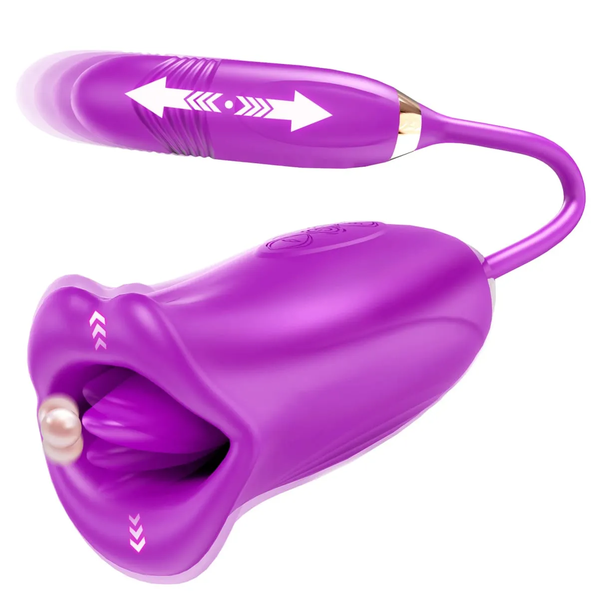 Rose-Thrusting Sucking Vibrator For Women G-spot Dildo Nipple Anal Stimulator Licking Vibrators Adult Sex Toy Games Man Couples — image 1