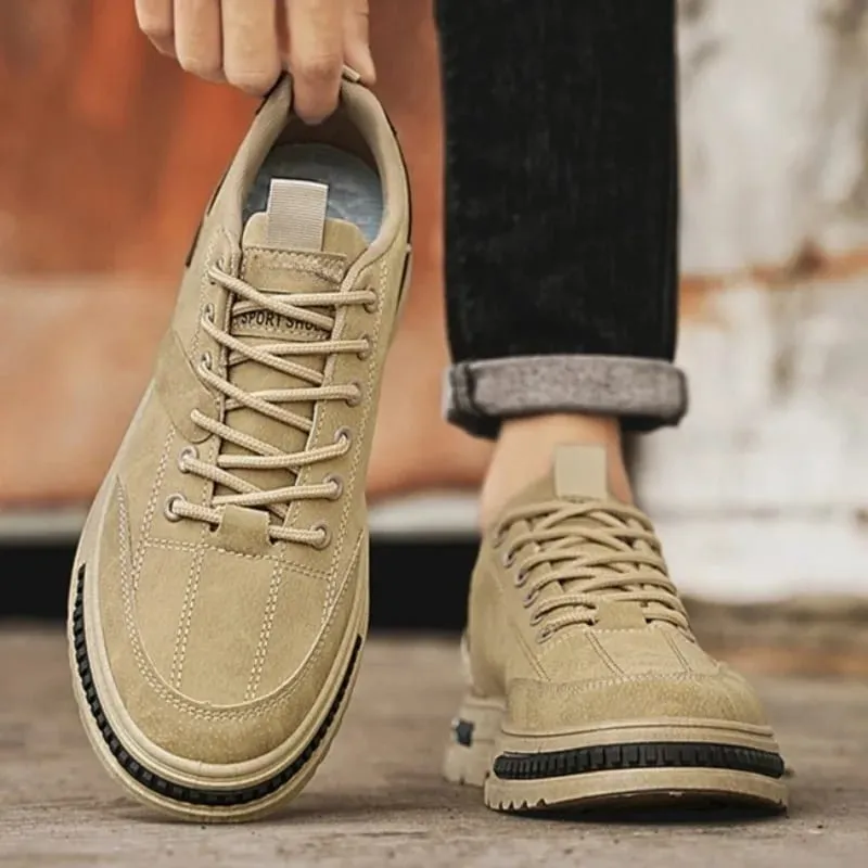Men's Vulcanized Shoes Winter Casual Sneakers Comfortable Work Shoes for Men Breathable Soft Sole Safety Shoes Men Work Footwear — image 7