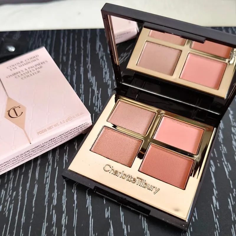 Charlotte Tilbury Brand Makeup 4 Kulay Eye Shadow Disc 5.2g Pillow Talk Kalikasan Madaling Kulay Foundation Eyeshadow Cosmetics — image 8