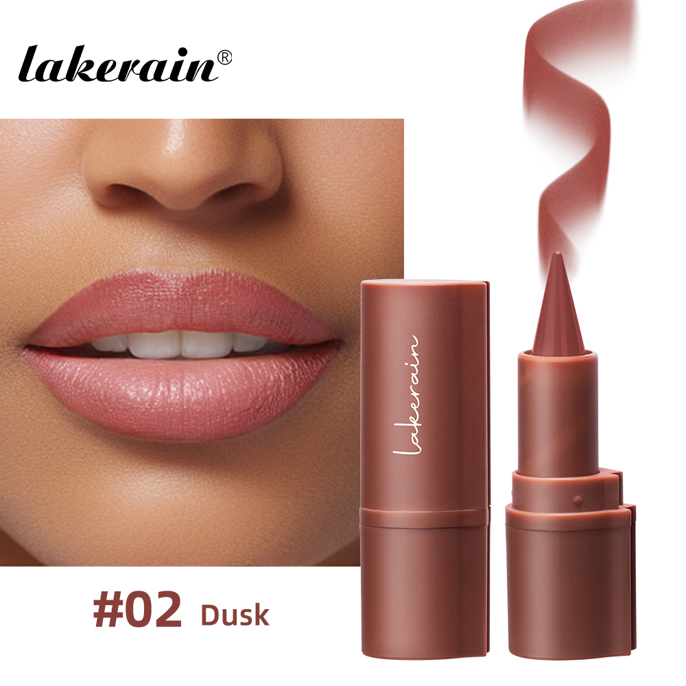 Lakerain Lipliner, matt, schwarz, braun, Samt-Lippenstift, wasserfest, nicht klebrig, konturierende Tönung, Lipliner, Buntstift, Lippen-Make-up