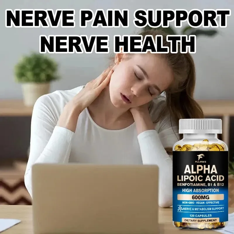 Premium Alpha Lipoic Capsules Help Promotemetabolism Protect The Skin Antioxidantingredient Prevent Continuous Hair Loss