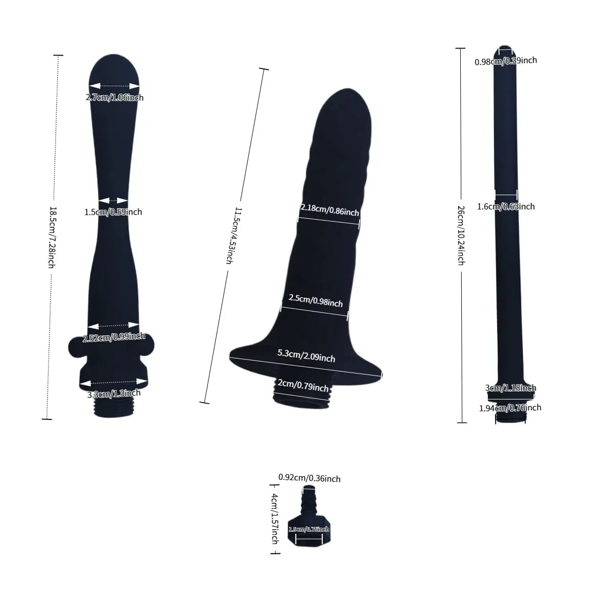 1Pcs Silicone butt flush plug-in shower enema anal dilators toilet cleaner adults sex toys BDSM Bondage sexual wellness — image 3