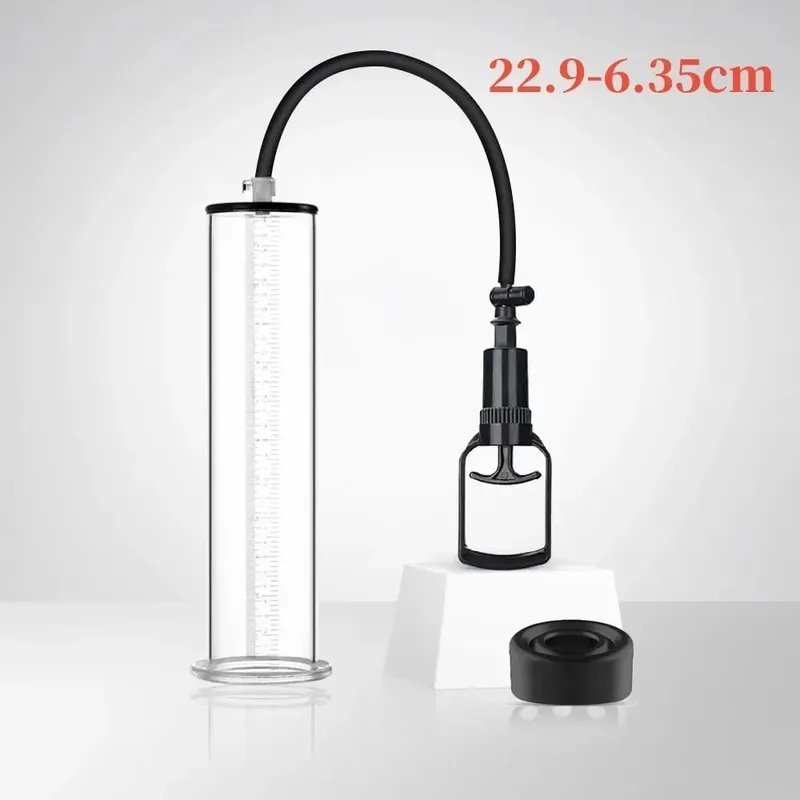 Male Penes Pump Manual Vacuum Penis Enlarger Mga Sex Toys Para sa Lalaki Pagpapalaki ng Penis Penile Extender Trainer Mga Matanda na Mga Produktong Sex 30cm