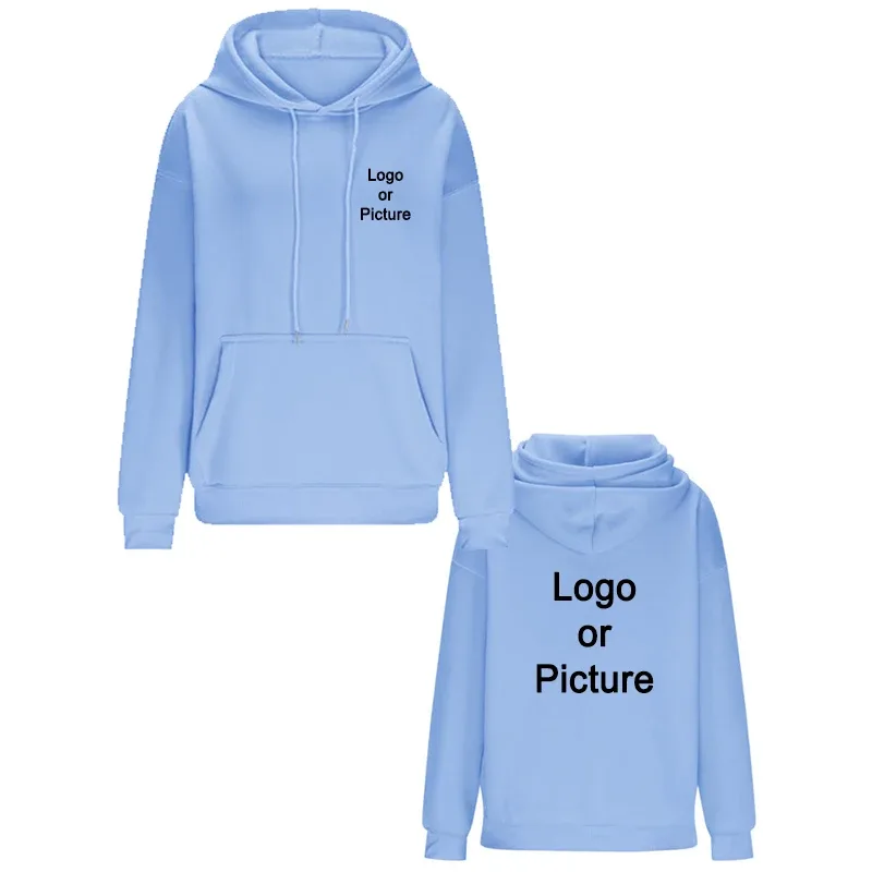 DIY Design bluzy oversize damskie moda spersonalizowane drukowane luźne, z długim rękawem opadające mankiety na ramionach bluzy swetry Sudadera — image 17