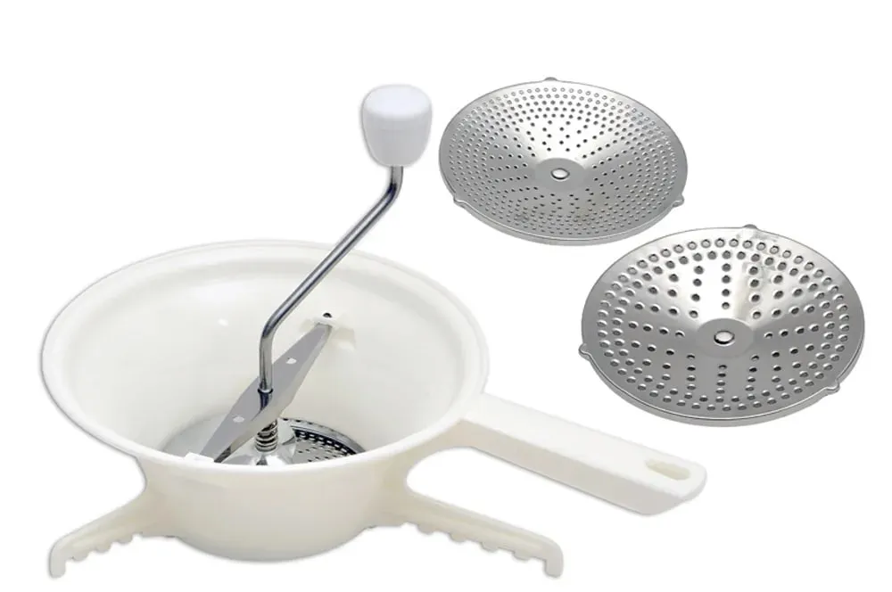 Pagkain Hand-cranked Grinder Nilagyan ng 3 Grinding Discs Fruit Vegetable Food Grinder Angkop para sa Tomato Sauce Potato Mash — image 7