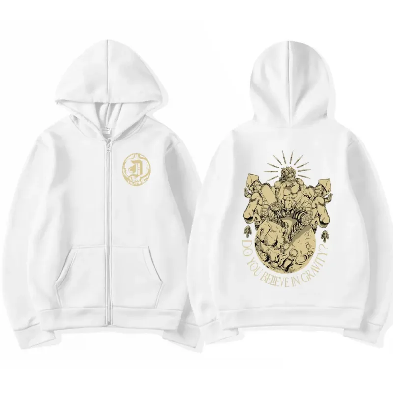 Anime Jojo Bizarre Adventure Zipper Hoodies Dio Brando Manga Zip Up Hooded Sweatshirts Men Women Fashion Casual Pullovers Coats — image 5