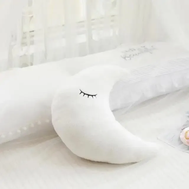 Oreiller en peluche nuage, lune, étoile, goutte de pluie, coussin doux, jouets pour enfants, bébé fille, cadeau de noël, décor de voiture, chambre — image 15