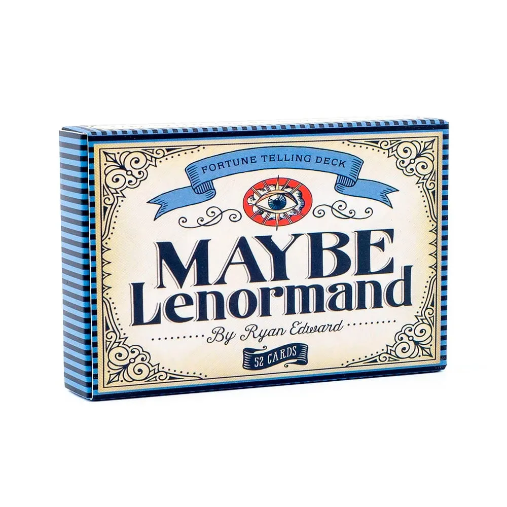 Maybe Lenormand 52 Cards Deck 9.7*6.3CM English Visions For Beginners Divination Edition Deck Board Playing Games