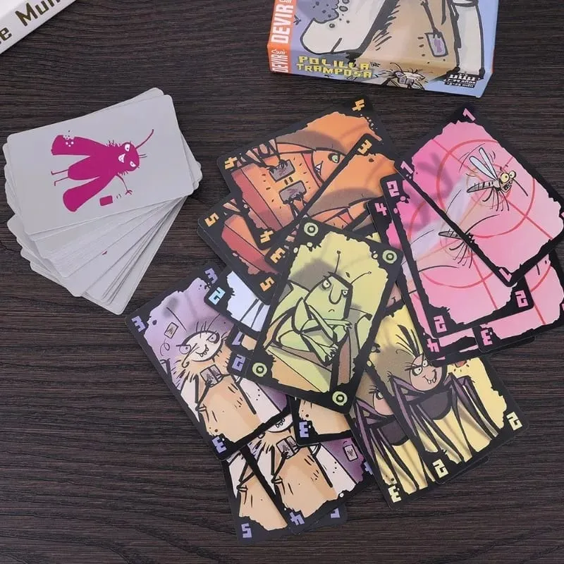 Mogel Motte Polilla Tramposa Card Game Devir-Game Cheating Moth /Royal Xiaoqiang Cheating Moth& Interesting Virus Card Game — image 3