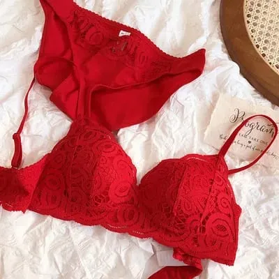 Colors Seamless Comfortable Full Lace Sleepwear Bra Sets Sexy Women Underwear Wire Free Push Up Lingerie Suits Intimates — image 10