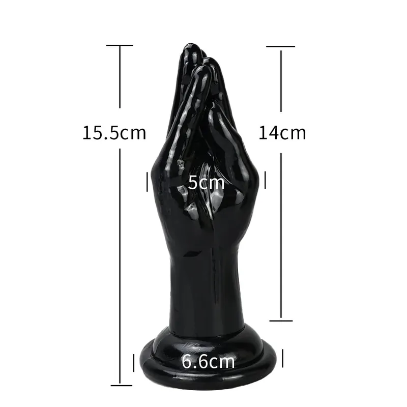 4 Sizes Huge Hands Finger Anal Plug Clear Arm Anus Prostate Massage Big Butt Plug G Spot Masturbation Gay Sex Toys For Women Men