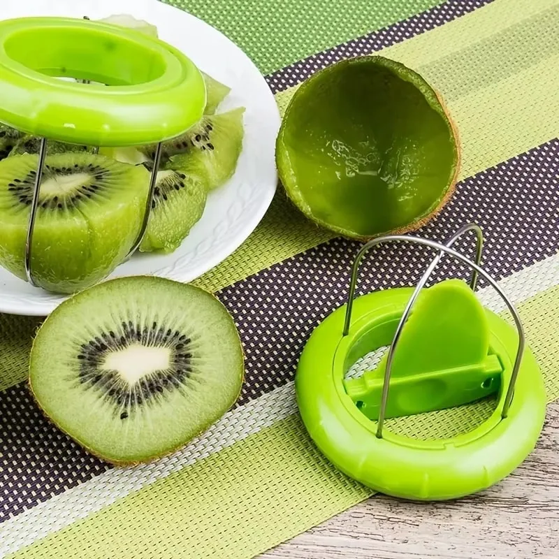 Fast Fruit Kiwi Cutter Peeler Slicer Kitchen Gadgets Stainless Steel Kiwi Peeling Tools Kitchen Creative Fruit Peeler — image 6