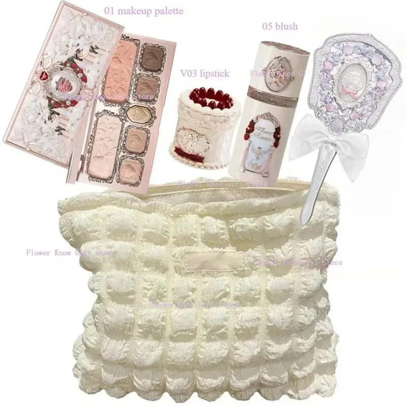 Flower Knows ALL IN ONE Makeup Kit Full Professional Face Palette Blush Eyeshadow Lip Cream Solid Perfume Sets