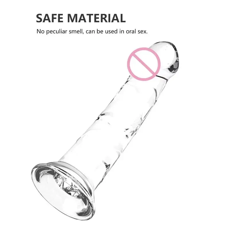 Realistic Small Silicone Jelly Dildo for Women with Suction Cup Strapon Compatible Anal Plug Adult Sex Toy for Women — image 4