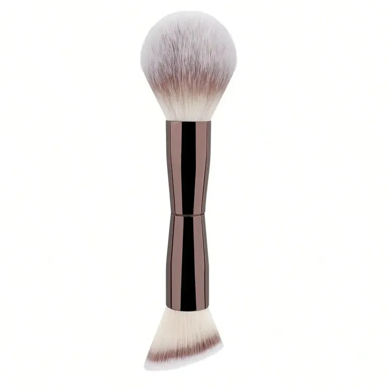 1/2 Face Makeup Brush Set Dual-Ended Makeup Brushes For Foundation Contour Powder Blush Highlighter And Concealer