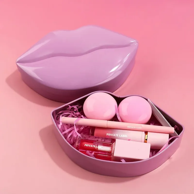 Veganes 5-in-1-Lippen-Make-up-Set, Glanz-Öl-Maske, Liner-Peeling, Private Label, individuelles Logo, Großhandel, Großlieferung für Wiederverkäufer — image 4