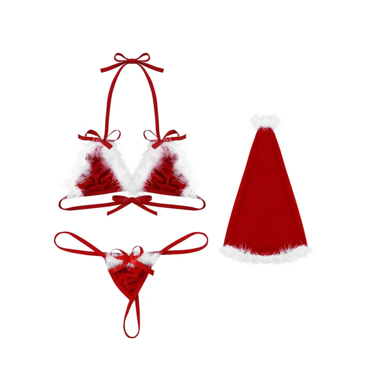 Transparent Porno Lace Christmas Lingerie Set Christmas Lingerie For Women Sexy 2 Piece Lingerie Set нижнее белье женское