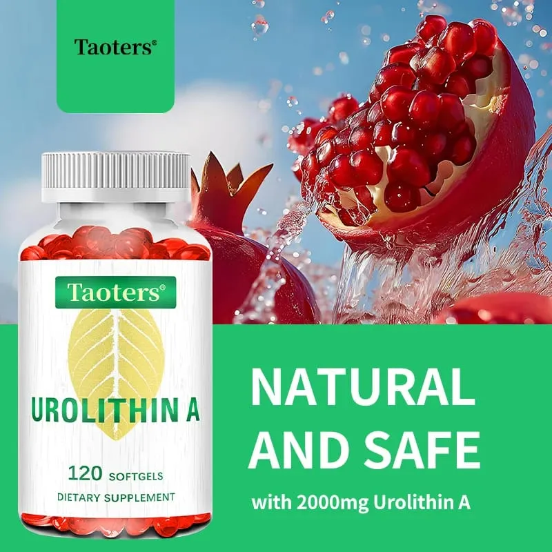 Antioxidant Supplement with Urolithin A - Natural Pomegranate Capsules for Heart Health Joint Support for Men and Women