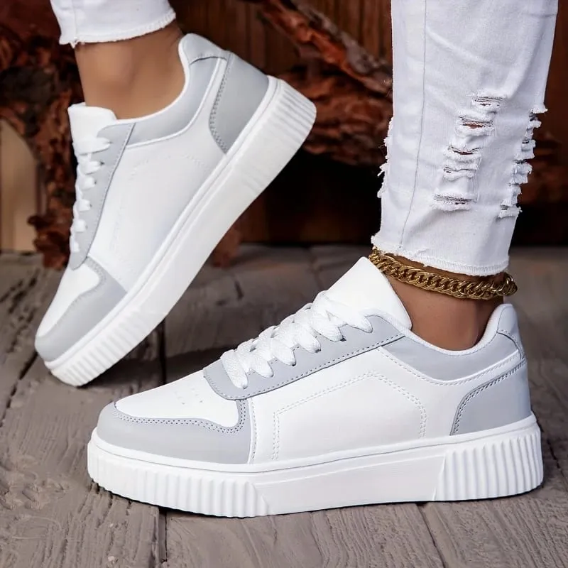 Women Shoes Man Casual Vulcanize Shoe Lace Up Women's Sneakers Non Slip Lightweight Comfortable Unisex Sports Shoes — image 6