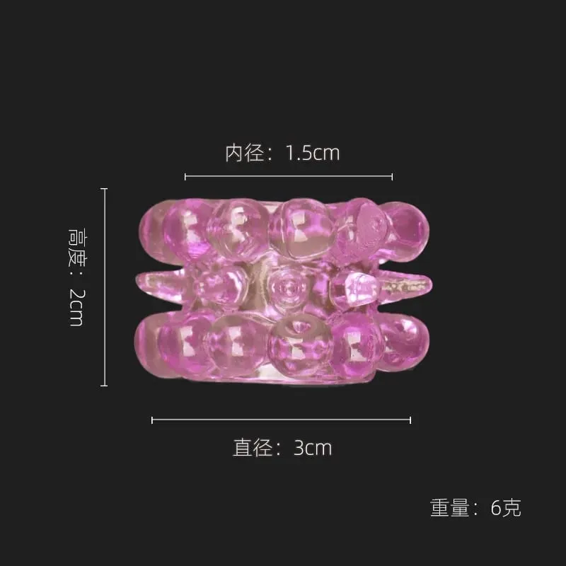 Men's Semen Locking Ring Physical Time-controlling Particle Penis Ring Sex Toy