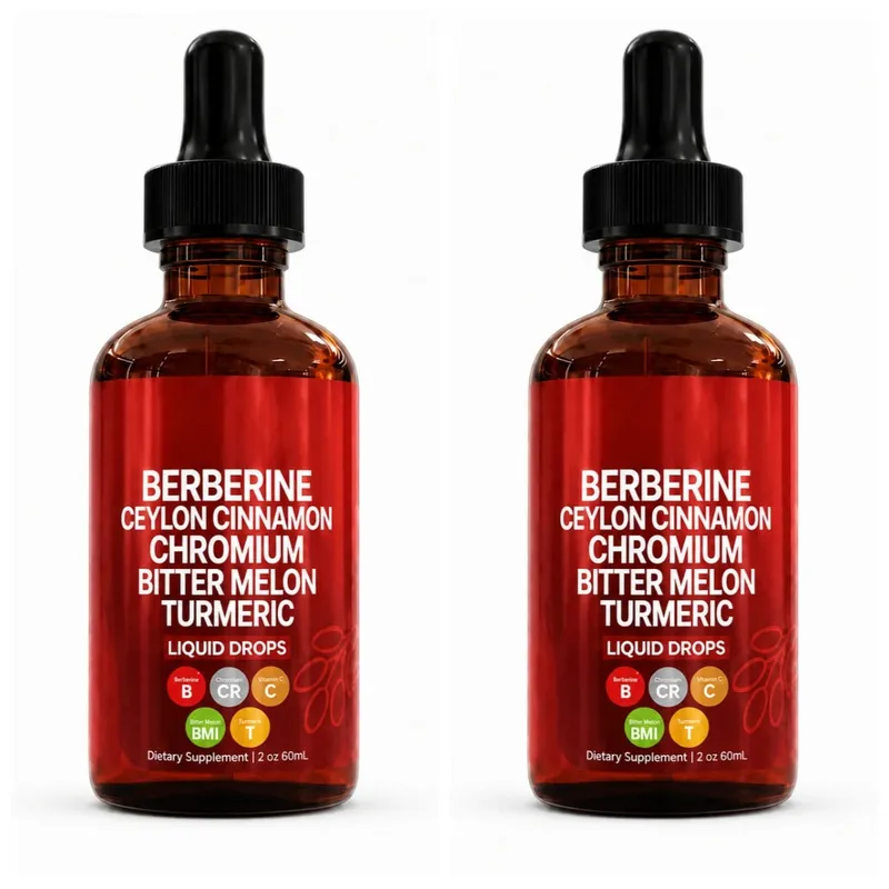 Berberine HCl & Ceylon Cinnamon Liquid Drops with Chromium and Turmeric for Energy Vitality & Metabolism Support 60 mL — image 8