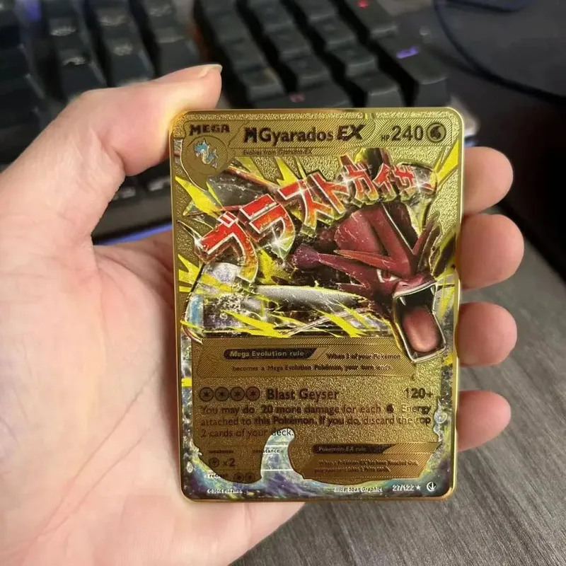 Pokemon Metal Game Collection Card Anime Figure Charizard Pikachu Blastoise Mewtwo Battle Collection Carte Card Toy Gift — image 10