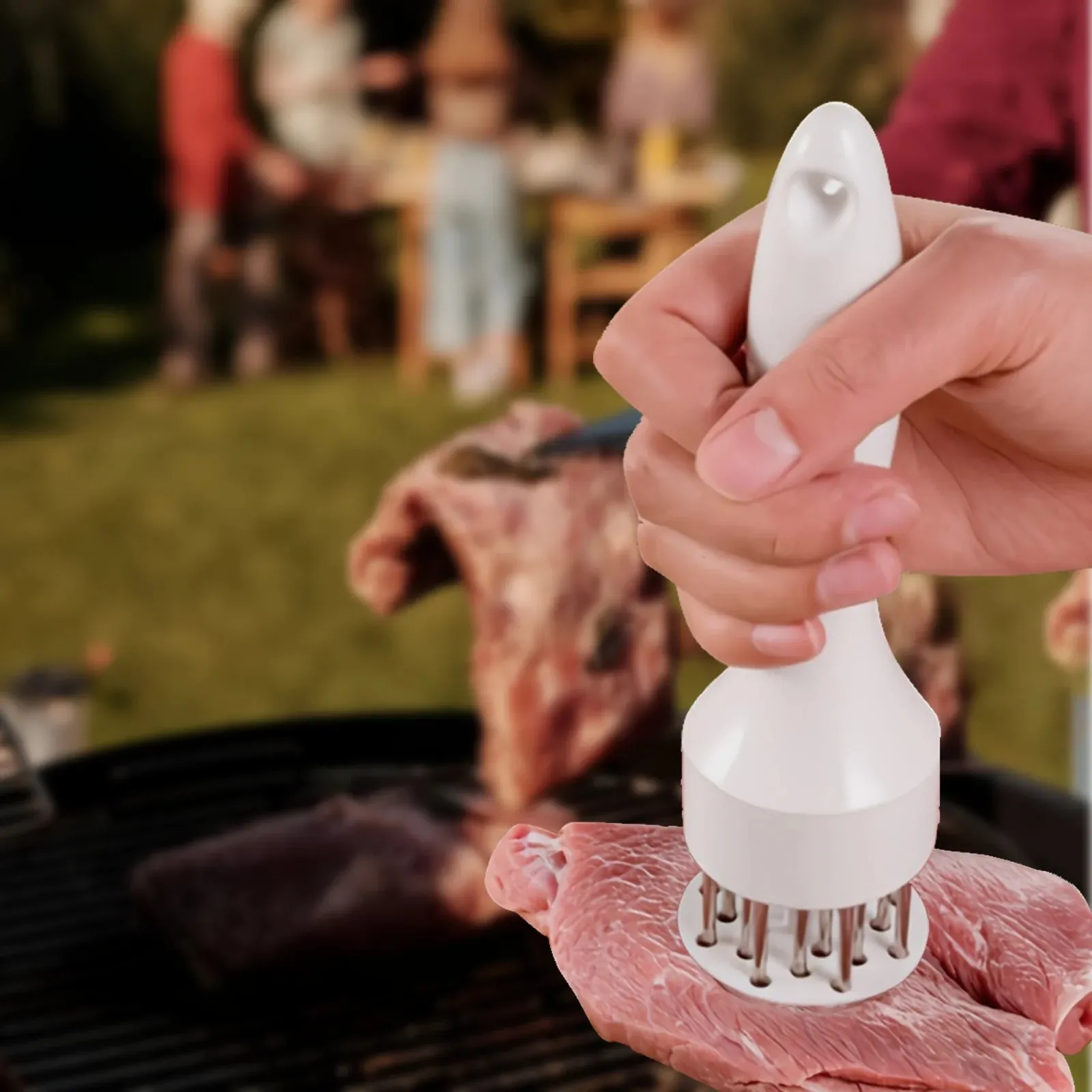 1 PC Rvs Steak Vleesvermalser Hamer Losse Vlees Naald Huishoudelijke Ponsen Dagelijkse Peesbreker Vlees Inbrengen Naald — image 4