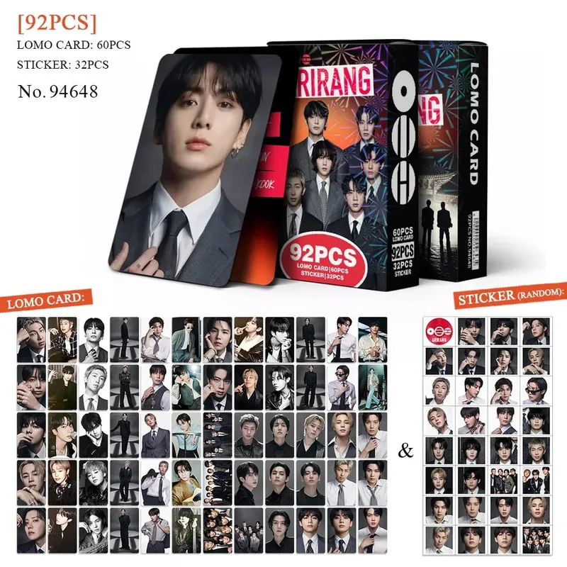 92 Single Small Card New Album Fan Support Photo Cards Greeting Cards Journal Stickers LOMO Card Collectible Gift — image 9