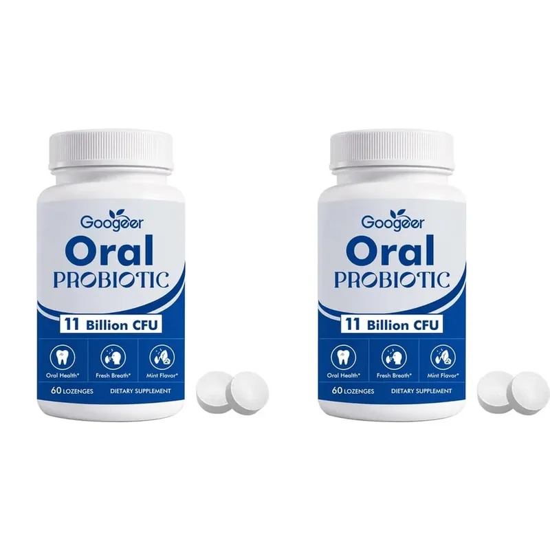 Googeer Oral Probiotic Lozenges 11 Billion CFU Mint Flavor Supports Oral Gum Throat Health and Fresh Morning Breath 60 Lozenges — image 8
