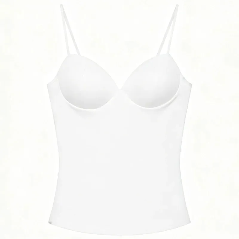 Burgundy Slip Top Women Summer Sexy Corset Tanks & Camis Fashion Sleeveless Backless Bra Top Chic Elegant Bustier Camisole — image 11