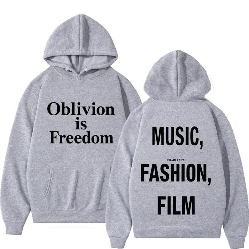 XCX Album Music Fashion Film Tour 2026 Print Hoodie Men Women Fashion Pullover Casual Hip-hop Sweatshirt Fan Gifts — image 3