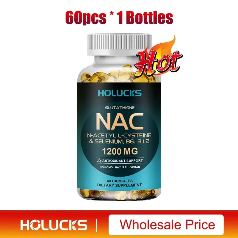 NAC kapszula 1200 mg - Támogatja a bőr egészségét Sejtenergia Antioxidáns Méregtelenítés Erősíti az Immunitást Javítja az emésztést