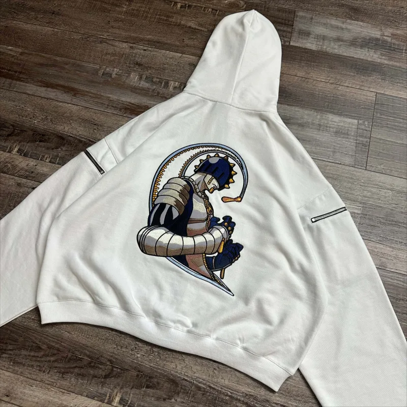 Y2k Jojo Bizarre Adventure Anime Hoodie Harajuku Oversized Sticky Fingers Hoodies Women Men Streetwear Couple Hip Hop Sweatshirt — image 3