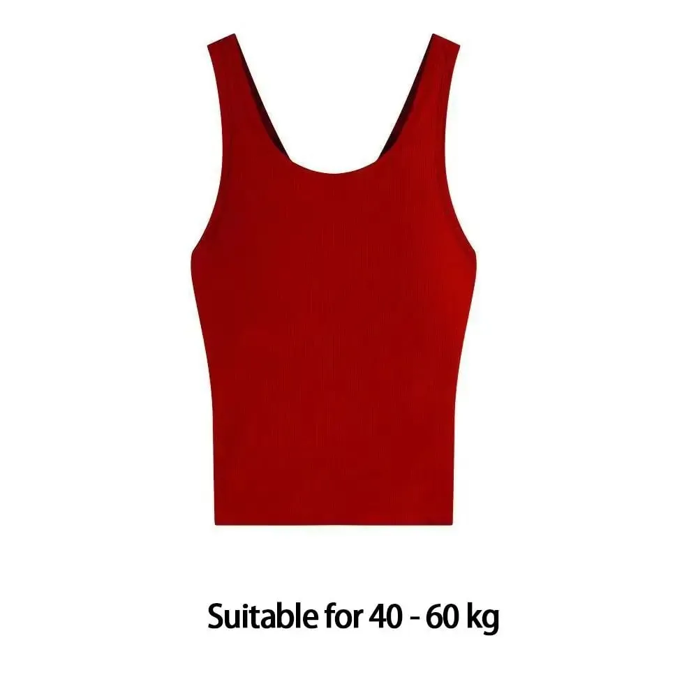 Fashion Solid Color Bodycon Top Sleeveless with Chest Pad Camisole Clubwear Backless Tank Top for Women — image 7