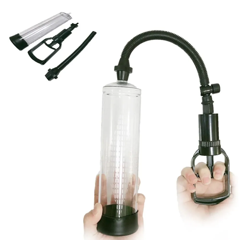 Penis Extender Enlarger Manual Vacuum Pump With Pressure Gauge Cock Exercises Training Device Stronger Bigger Ejaculation 18+ — image 2