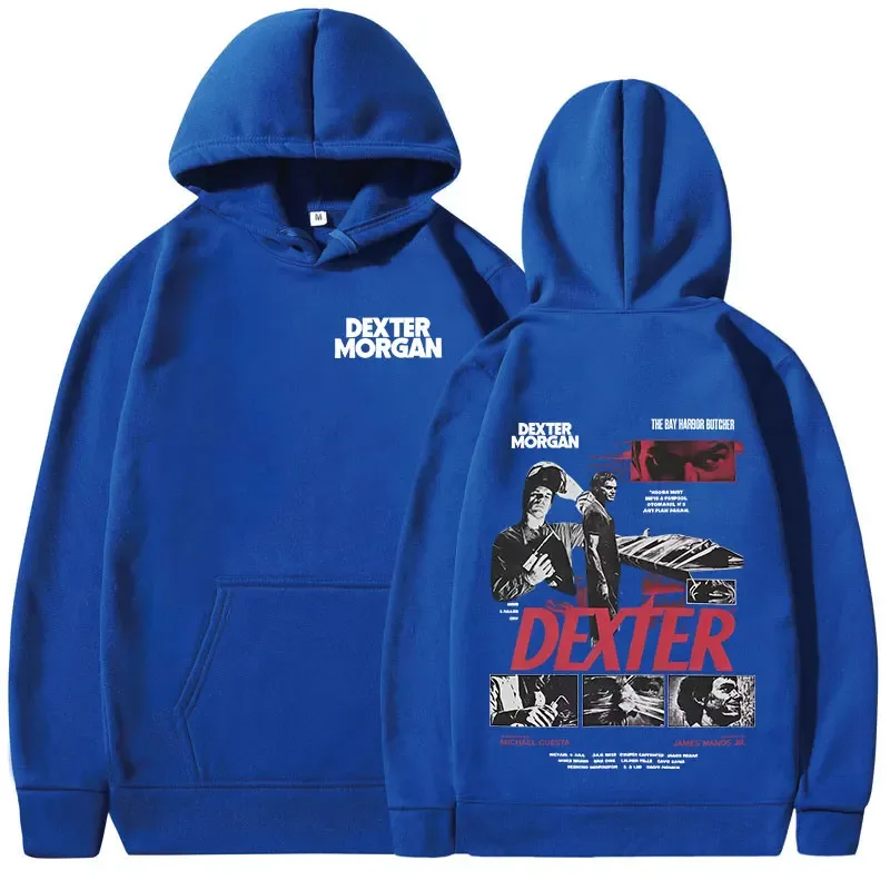 TV Play Dexter Morgan Graphic Hoodies Men's Women Clothing Casual Vintage Hooded Sweatshirts Fashion Gothic Oversized Pullovers — image 8