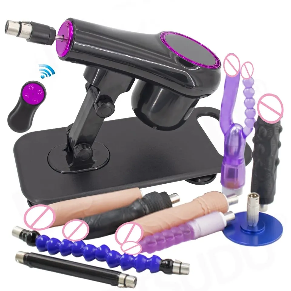 NWE Sex Machine for Woman Adjustable Masturbating Pumping with Different Accessories Sex Machine Gun for Men Wireless Sex Machi — image 1