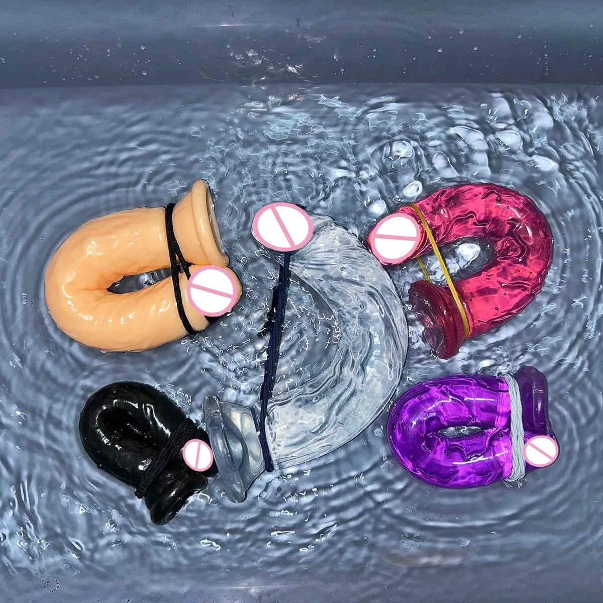 Ucuz 5 Renk Küçük Şeffaf Yapay Penis Vantuz Jöle Dick Kadın Erotik Anal Seks Oyuncakları Yumuşak Klitoris Vajinal Masturbators Penis — image 4
