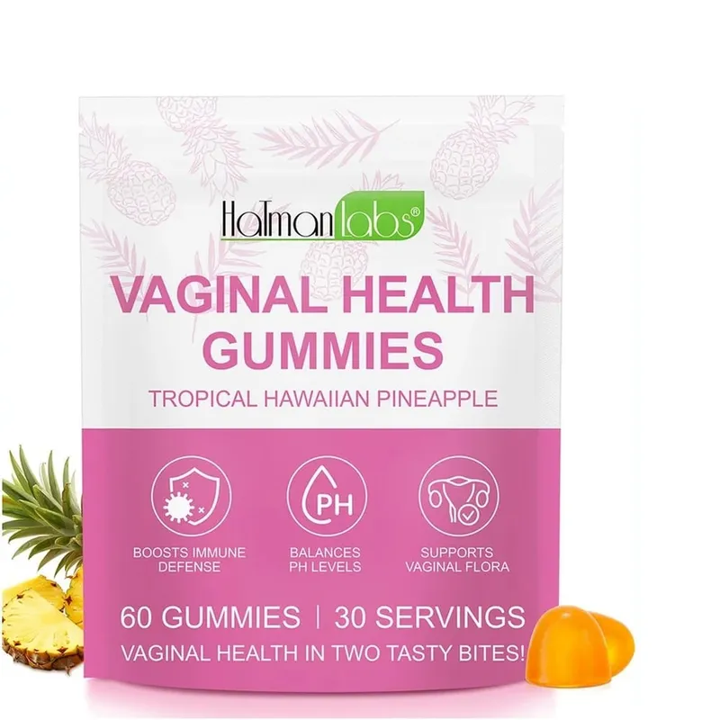 HalmanLabs Vaginal Health Gummies with Probiotics and Vitamin C Balances PH Levels and Supports Vaginal Flora - 60 Gummies