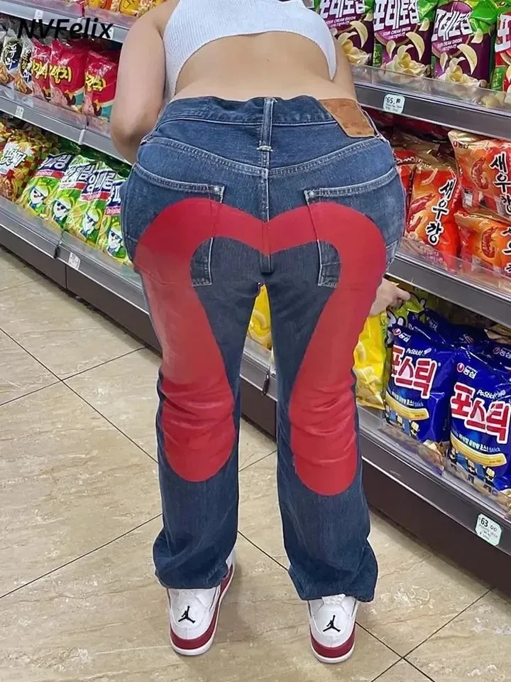 Vaqueros negros de pierna recta para hombre, pantalones ajustados holgados con costuras amarillas, estampado de dados en 3D, diseño artístico, tendencia única, novedad de 2025