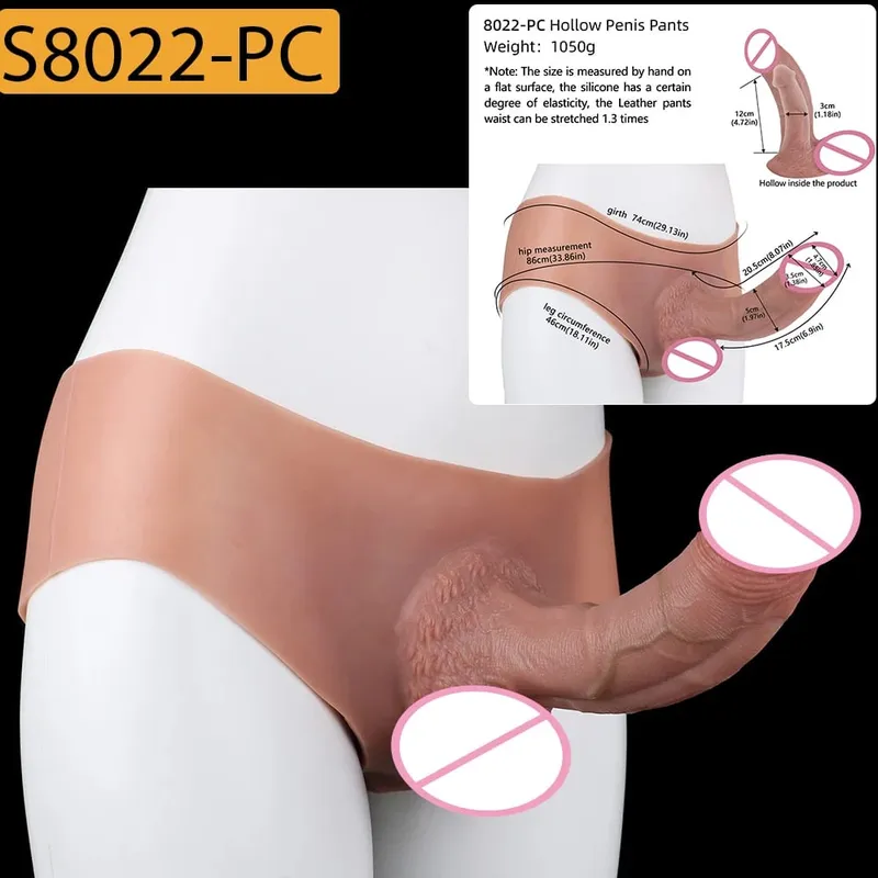 Elastic Silicone Harness Panties Hyper-Realistic Hollow Dildo Cover Wearable Male Sheath Long-Lasting Intimate Adult Couple — image 19