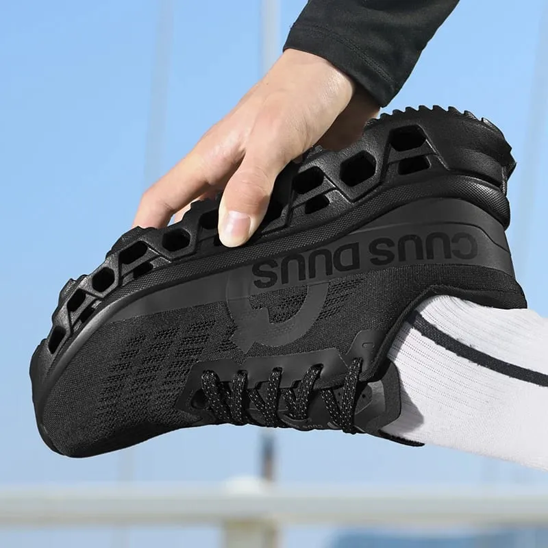 Unisex Sneakers Fashion Lace Up Outdoor Running Anti Slip Cushioning Men Training Shoes 2026 Comfort Thick Soled Sports Shoes