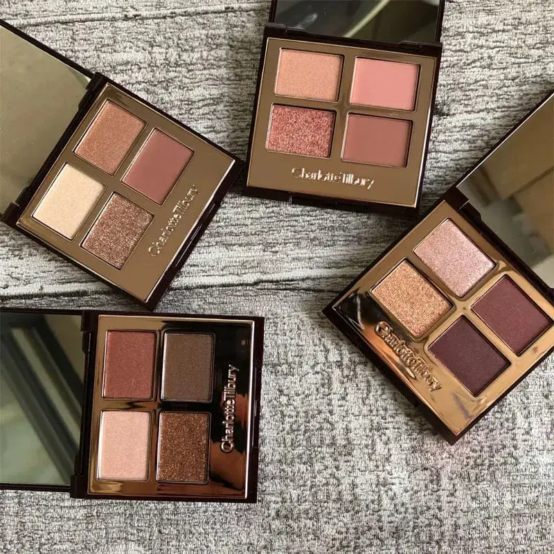 Charlotte Tilbury Brand Makeup 4 Kulay Eye Shadow Disc 5.2g Pillow Talk Kalikasan Madaling Kulay Foundation Eyeshadow Cosmetics — image 2
