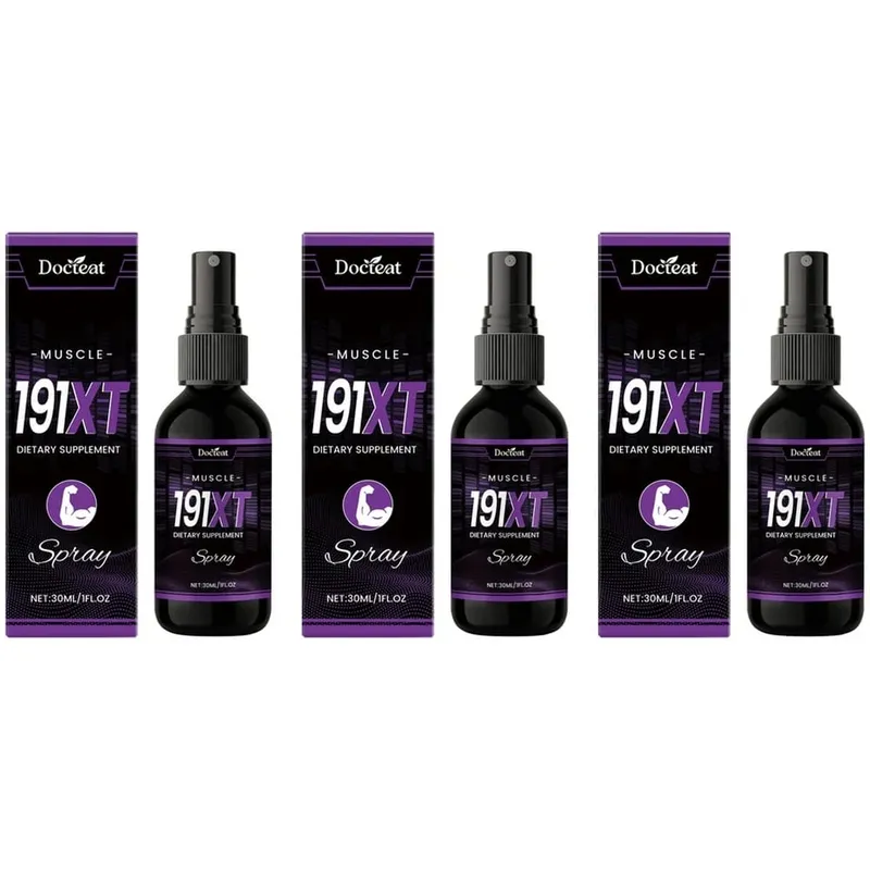 Spray muscular 191XT com vitamina B3 L-Arginina e extrato de Tribulus Terrestris para suporte muscular e resistência 30 ML — image 9
