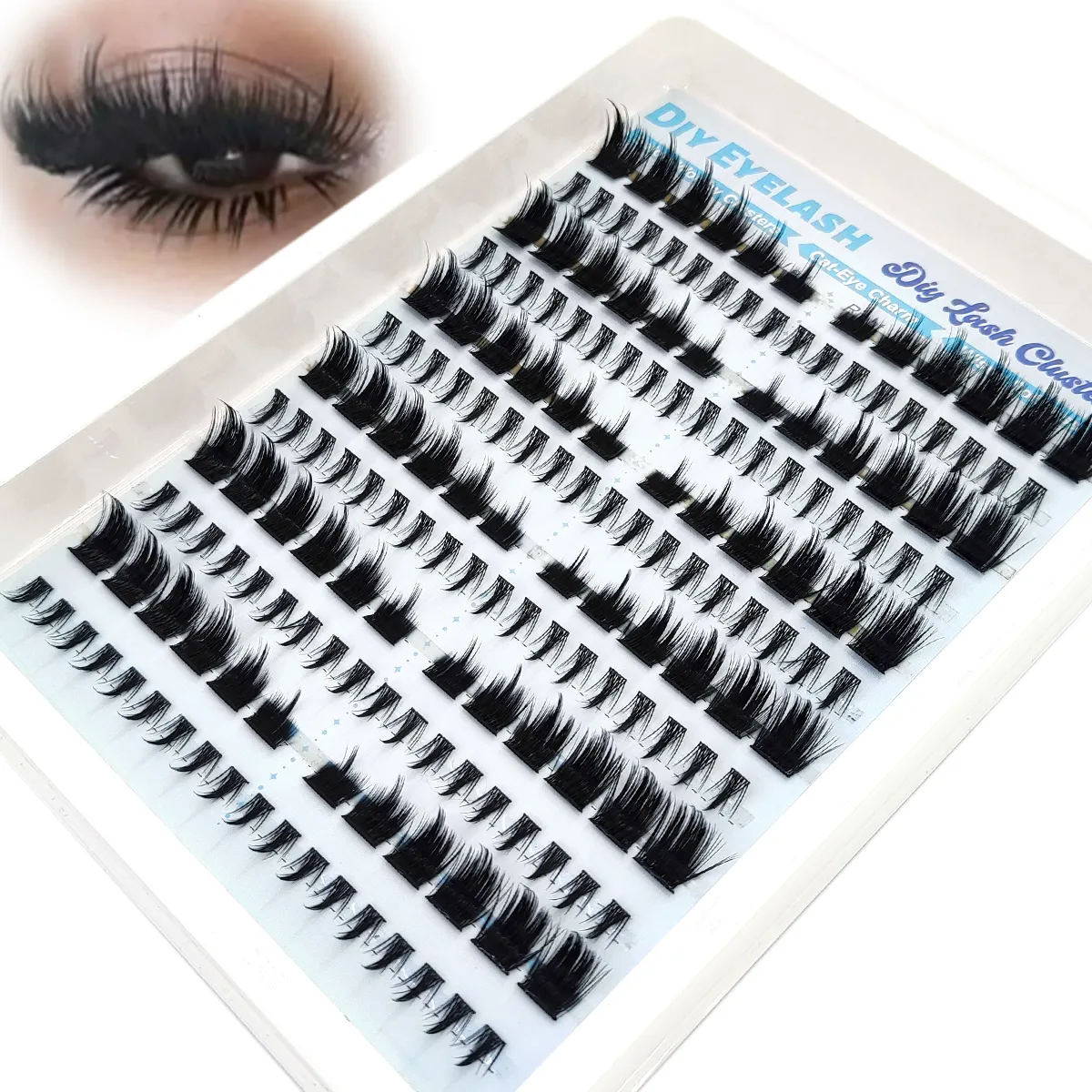 New Dramatic Lash Cluster Lash Extension Bottom Lash Artificial Mink Strip Single Lash Cat Eye Lash Extension DIY Fairy