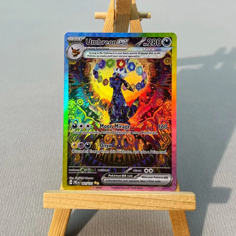 PRE PTCG5-001 Tcg proxy PKM Cards Vaporeon ex Espeon ex Rare Collection Battle Toys Gifts for Hobbies home play — image 23