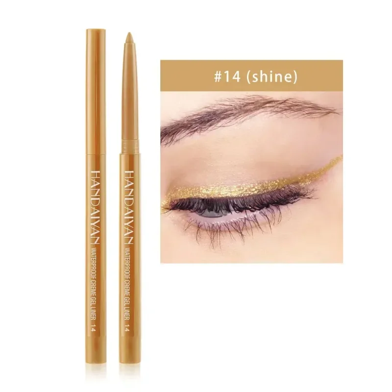 1PC Glitter Shine Eyeliner Gel Pencil Sexy Colorful Long-Lasting Shimmer Makeup Matte Colored Eye Liner Cream Pen Cosmetic Tool — image 20