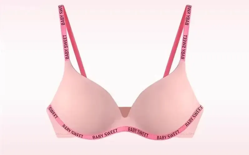 Hot Dopamine Bright Color Seamless Lingerie Set Sexy Push Up Small Breast Enhancer Wireless Comfort Daily Wear Plus Size 32-38