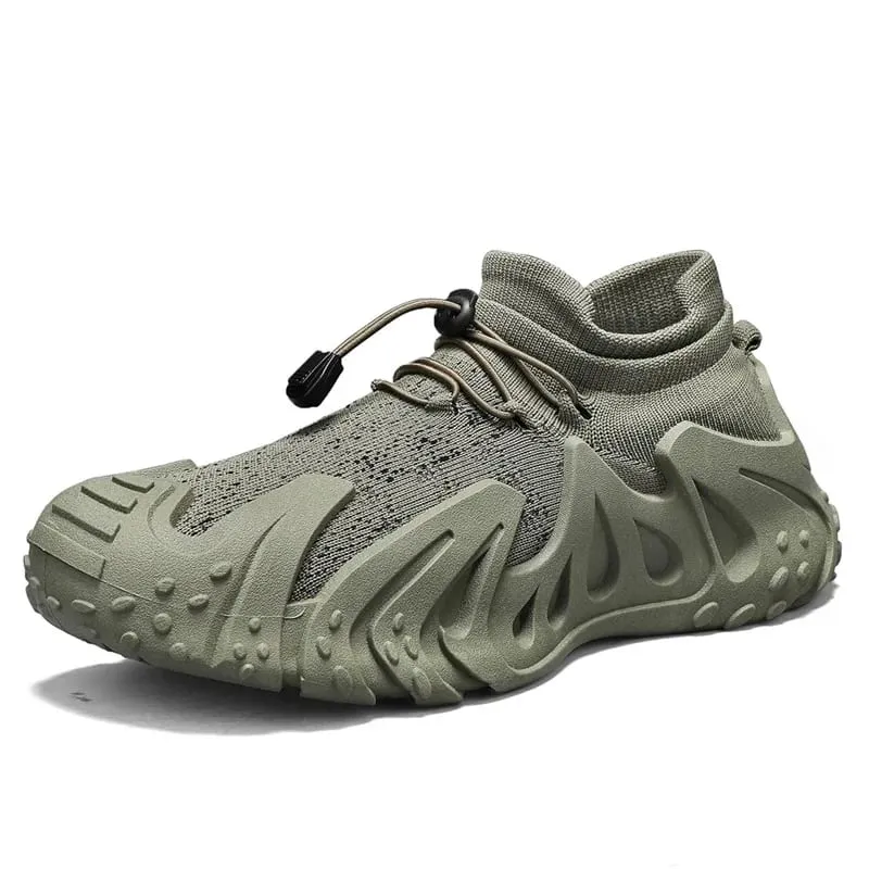 Men's mesh casual sneakers four seasons breathable light soft-sole anti-slip comfort walking shoes outdoor sports running shoes