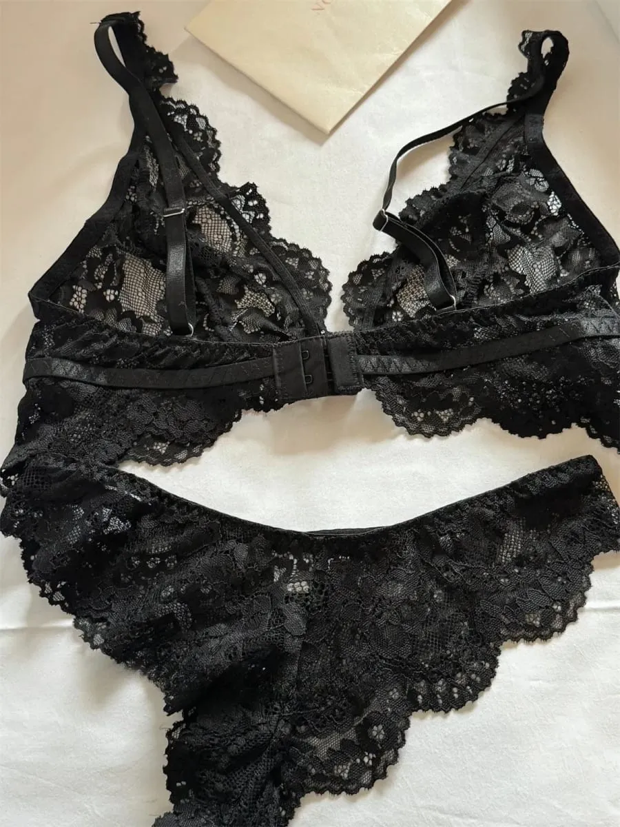 Love cup underwear thin section glossy back lingerie gathered up support large breasts show small bra set — image 5